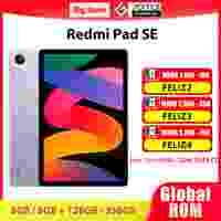 Original Xiaomi Redmi Pad SE 6GB / 8GB 128GB ROM Snapdragon 680 90HZ 11″ Screen 8000mAh MIUI 14 Global Firmware Tablet MiPad