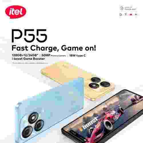 itel P55 6.6", 128GB ROM + Up To 12GB RAM, 50MP, 5000mAh 18W, 4G - Image 3