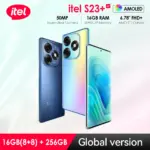 Itel S23+ S23 Plus 4G NFC 16GB(8+8)/256GB 6.78″ AMOLED 3D Curved Corning Gorilla Glass Display Screen 32MP+50MP