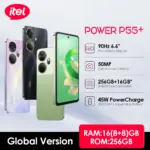 itel P55 Plus P55+ NFC Smartphone 50MP Super Clear Camera Cellphone 90Hz 6.6“ Fullview Display Dynamic Bar Mobile Cell Phone