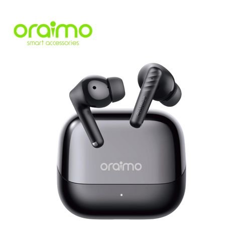 Oraimo SpaceBuds Neo+ 30 Hour True Wireless Earbuds in Black.