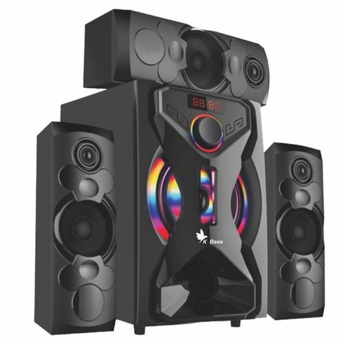 Kbass 3.1 Home Theater Speaker System | 6.5" Subwoofer, Bluetooth, FM, USB
