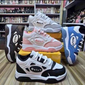 Ocliy Children's Chunky Sneakers in multiple colors (black/white, pink/grey, grey/white) for kids fashion.