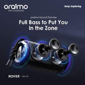 Powerful Oraimo Rover 12W Wireless Speaker | Portable FM Radio & Deep Bass | Bluetooth