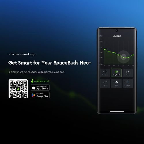 Incredible Oraimo SpaceBuds Neo+ 30 Hour | True Wireless Earbuds, Sleek Black | Long-Lasting Audio - Image 2