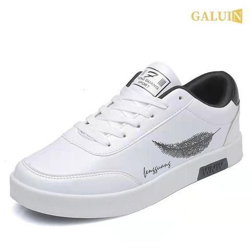 GALUIN Men's Casual Sneakers (White) | Trendy Low-Top Design | Lightweight & Breathable - Image 2