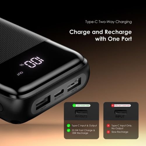 Powerful Oraimo Traveler 12 20000mAh Power Bank | Large Display, 12W Portable Charging - Image 4