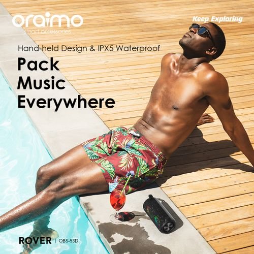Powerful Oraimo Rover 12W Wireless Speaker | Portable FM Radio & Deep Bass | Bluetooth - Image 5
