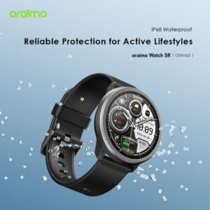 Brilliant Oraimo Watch 5R Amoled Smartwatch | 1.43'' Display, IP68 Waterproof | Black