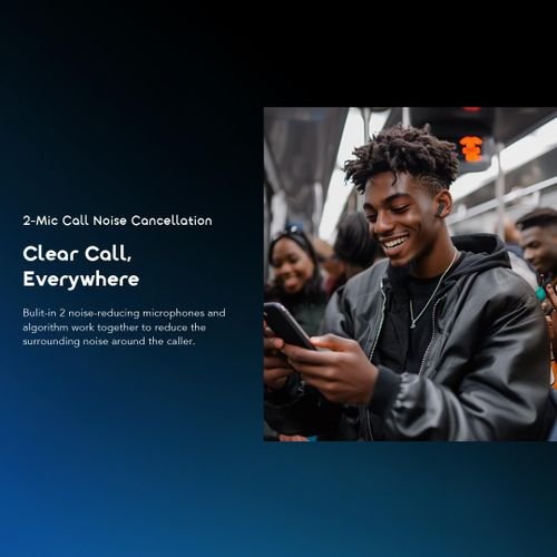 Incredible Oraimo SpaceBuds Neo+ 30 Hour | True Wireless Earbuds, Sleek Black | Long-Lasting Audio - Image 6