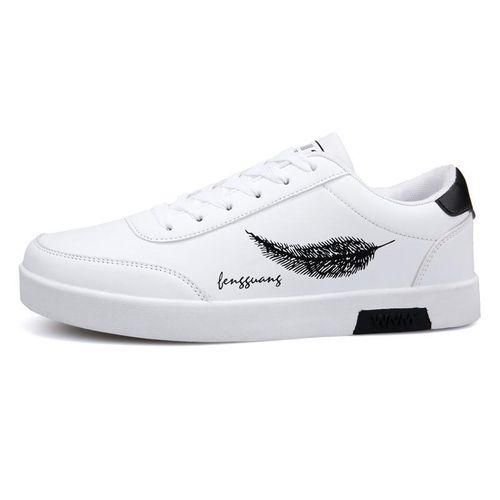 GALUIN Men's Casual Sneakers (White) | Trendy Low-Top Design | Lightweight & Breathable - Image 6