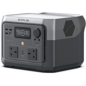 EcoFlow River 2 Max Portable Power Station 512Wh front display and ports