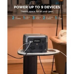 EcoFlow River 2 Max Portable Power Station 512Wh – Powerful 1000W Backup with 1-Hour Fast Charging